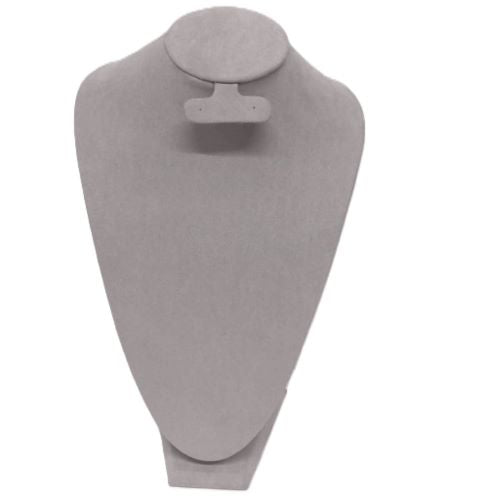 Cuello Pingüino Tipo Suede Gris