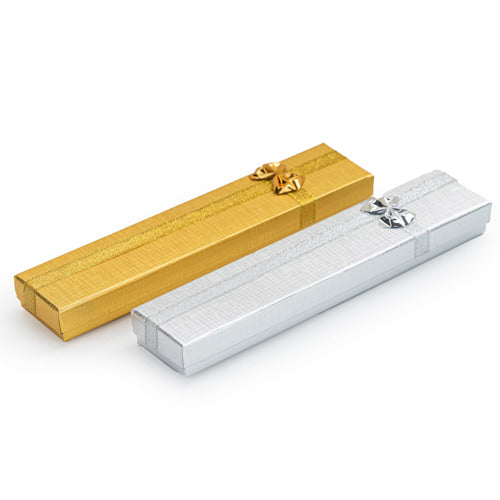 Caja De Cartón Dorado/Plateado Pulsera 24 pzs