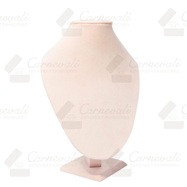Cuello Realzado Tipo Suede Rosa