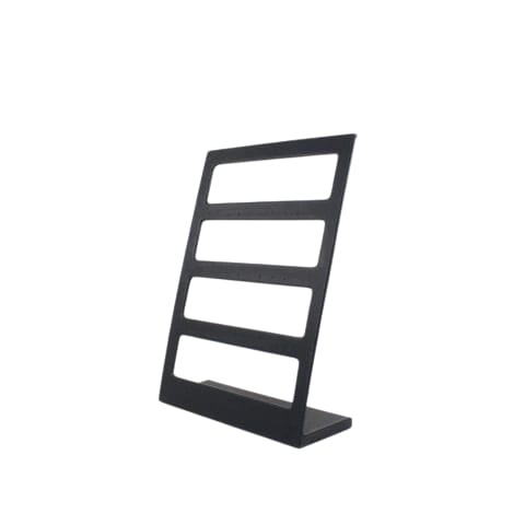 Ventana Para 20 Pares De Aretes Vinil Piel Negro