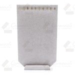 Exhibidor Tabla Para 10 Cadenas Tipo Suede Gris