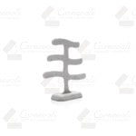 Exhibidor Arbolito Para 12 Pares De Aretes Tipo Suede Gris