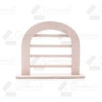 Exhibidor Tipo Suede Rosa Arco Para 19 Pares De Aretes