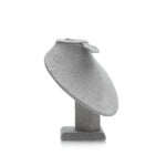 Cuello Mini De Juego Tipo Suede Gris