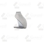 Cuello Mini Tipo Suede Gris