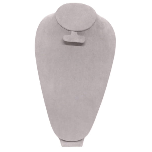 Cuello Rueda Diferente Con Arete Tipo Suede Gris