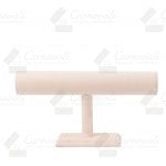 Barra sencilla Para Pulseras Tipo Suede Rosa