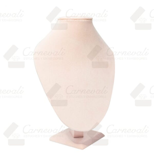 Cuello Realzado Tipo Suede Rosa