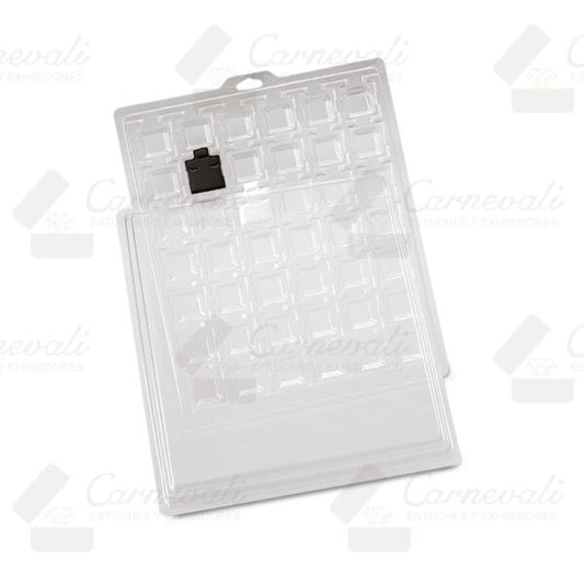 Charola De Acetato Para 42 Pares Broquel